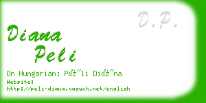 diana peli business card